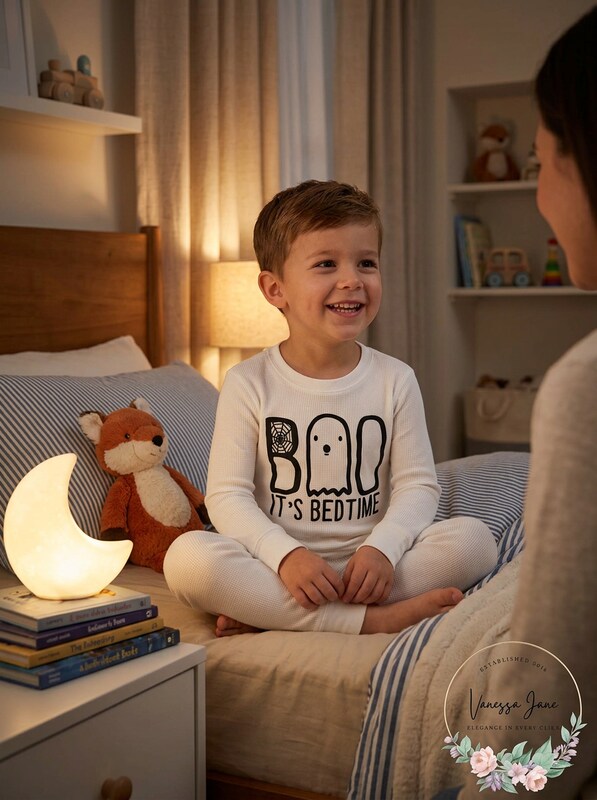 Carters Kids Boo! Its Bedtime Snug-Fit Long-Sleeve Pajama Top, Size 4T by Vanessa Jane