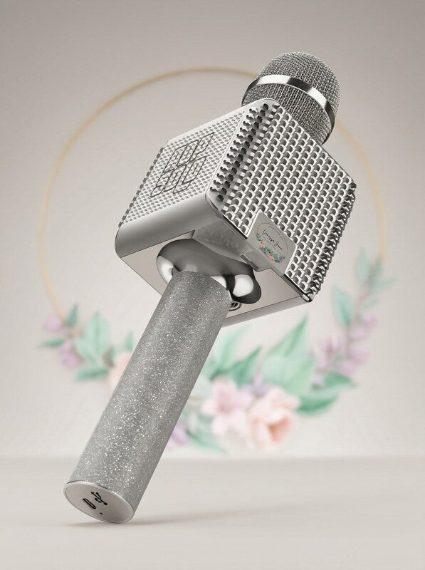 Tzumi PopSolo Bling - Rechargeable Bluetooth Karaoke Microphone and Voice Mixer by Vanessa Jane