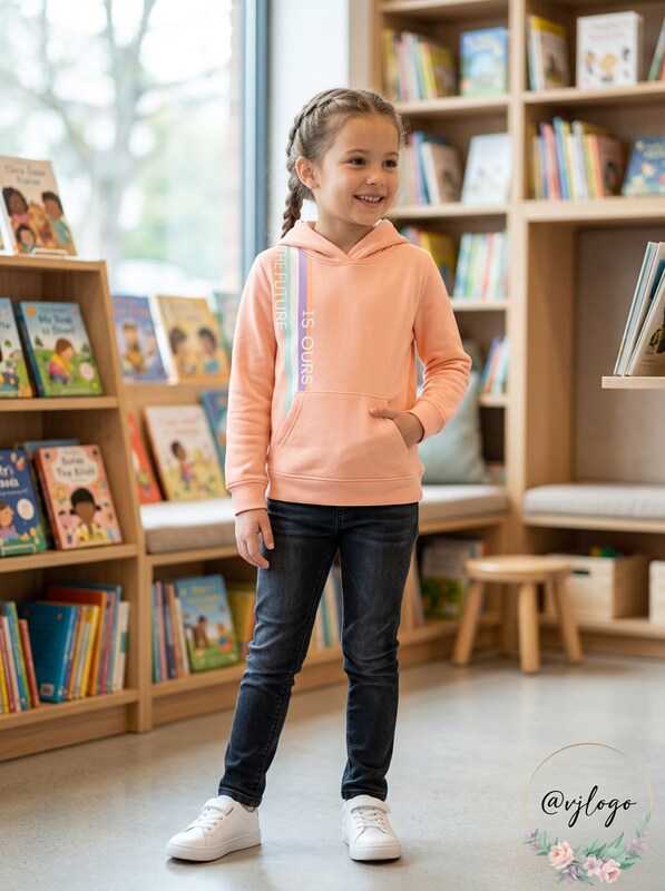 Ideology Little Girls Future Is Ours Print Hoodie by Vanessa Jane