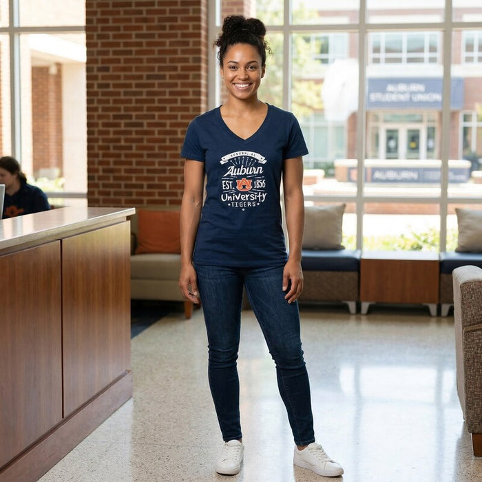 Auburn Tigers Adult Women Anthem Entice Ladies Tee, Size Large by Vanessa Jane