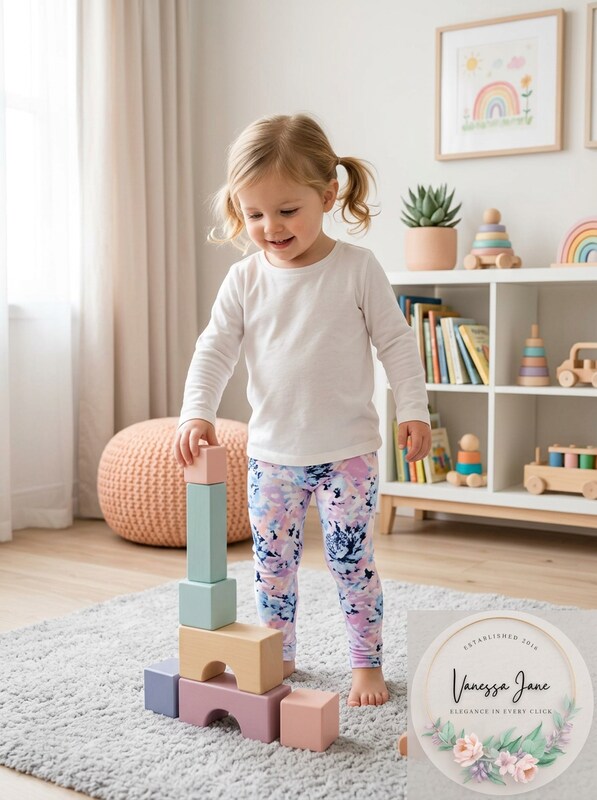 Ideology Toddler Girls Printed Leggings, Size 2T by Vanessa Jane