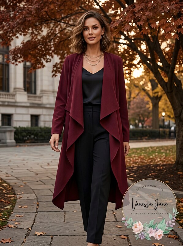 Nine West Women's Draped Open-Front Topper Jacket by Vanessa Jane