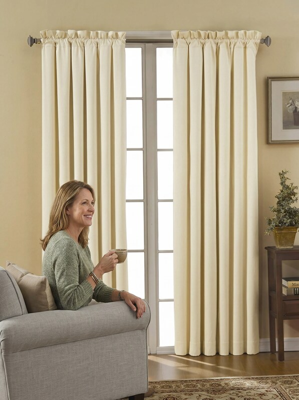 Eclipse Canova 42-Inch by 84-Inch Thermaback Blackout Panel, Ivory by Vanessa Jane