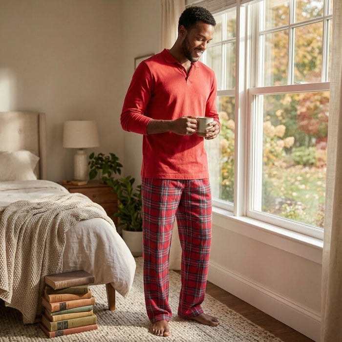 Matching Mens Mix It Brinkley Plaid Family Pajama Set, Size XXL by Vanessa Jane