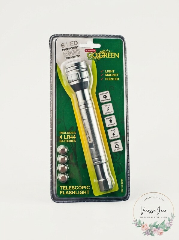 GoGreen Power GG-113-06TM 6 LED Telescopic Flaslhight w/ Magnet by Vanessa Jane