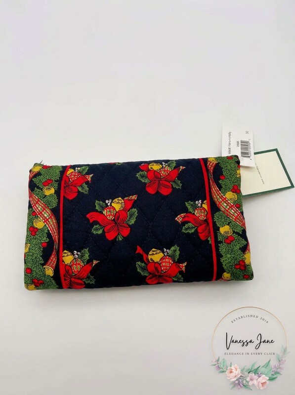 Vera Bradley Strap Wallet Crossbody Hen and Holly Christmas Holiday by Vanessa Jane