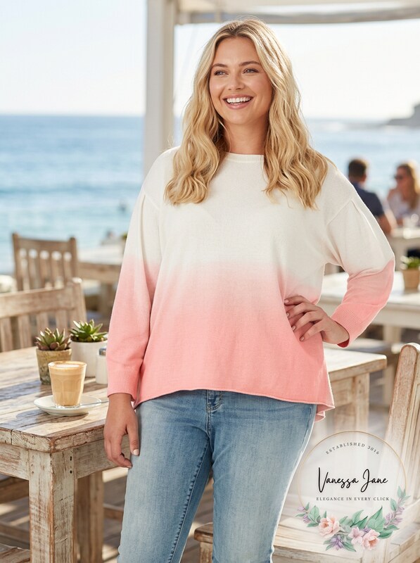 Jessica Simpson Juniors Cotton Dip-Dyed Sweatshirt, Size Small by Vanessa Jane