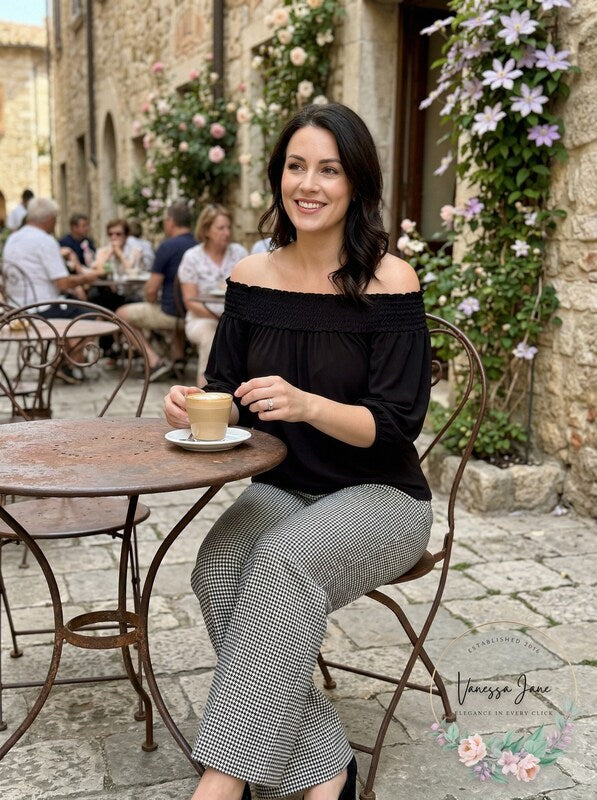 Max Studio London Jersey Off-The-Shoulder Top,Size Small by Vanessa Jane