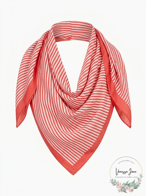 Michael Kors Petite Stripe Square Scarf, One Size by Vanessa Jane