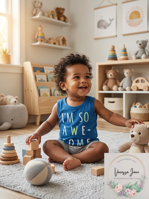First Impressions Baby Boys So Awesome Graphic Tank Top, 18Mo by Vanessa Jane