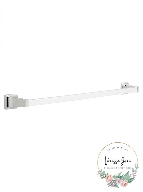 Franklin Brass Futura Chrome Towel Bar 30 In. L Die Cast Zinc by Vanessa Jane