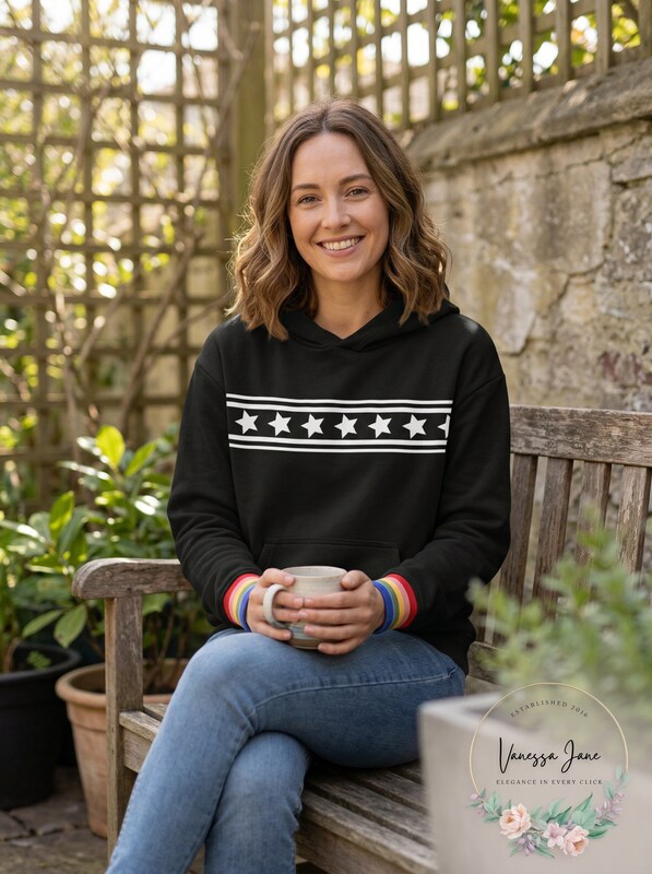 Ideology Girls Star-Print Hoodie, Size 5 by Vanessa Jane