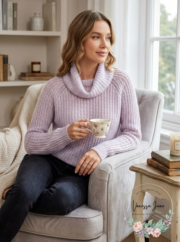 Planet Gold Juniors Cowl-Neck Sweater, Size Small by Vanessa Jane
