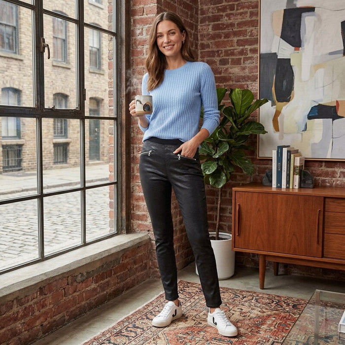 Blanknyc Coated Legging Jeans in Spartacus, Size 25 by Vanessa Jane