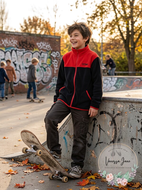 IXtreme Boys Colorblock Fleece Jacket, Size 8-10 by Vanessa Jane