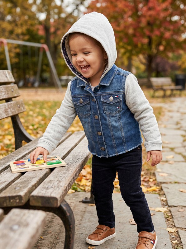 Tommy Hilfiger Toddler Girls Mixed-Media Hooded Jacket, Size 2T by Vanessa Jane
