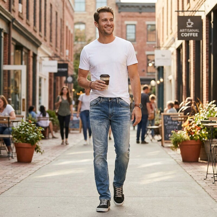 Buffalo David Bitton Mens Ash-x Tapered Jeans, 30x32 by Vanessa Jane