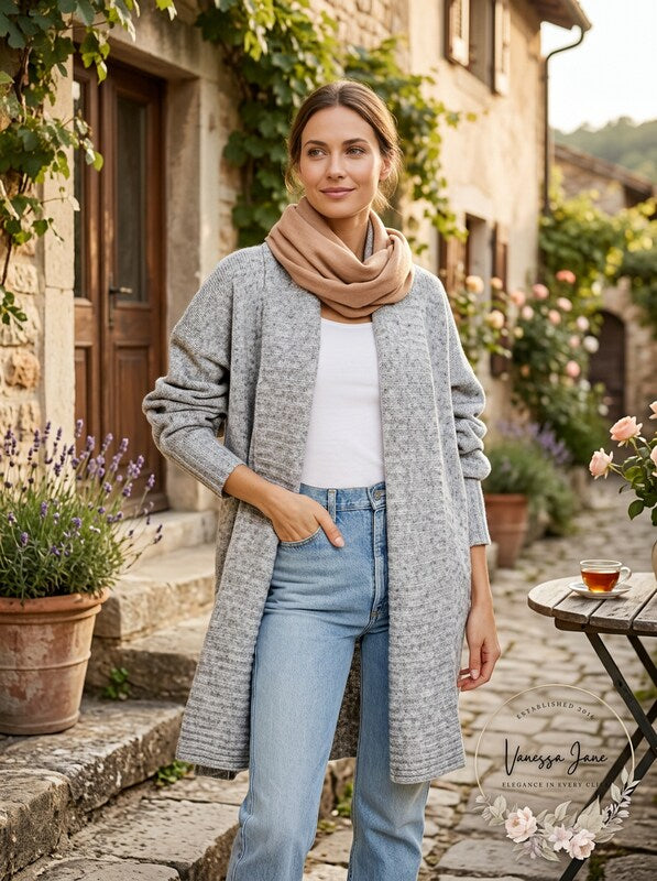 Joie Gwenna Longline Open Front Cardigan, Size XS by Vanessa Jane