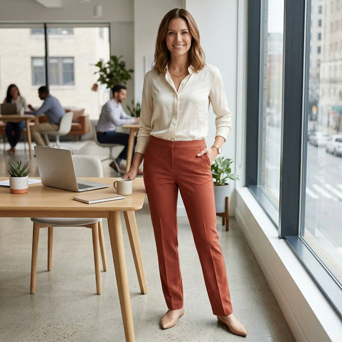 Nine West Women’s Stretch Straight Leg Wear To Work Pants Plus, 24W by Vanessa Jane
