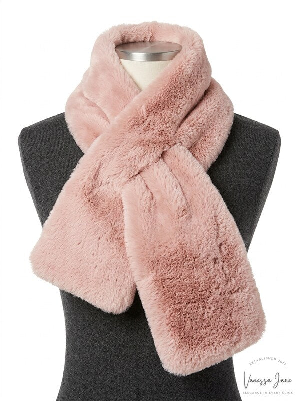 I.n.c. Faux-Fur Stole, One Size Blush by Vanessa Jane