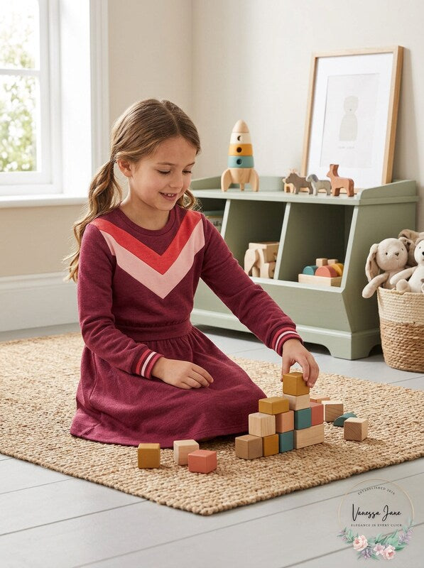 Epic Threads Girls Chevron Sweatshirt Dress by Vanessa Jane
