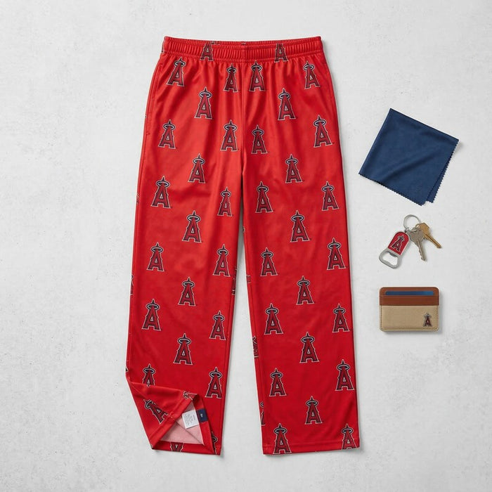 MLB Los Angeles Boys Sleepwear All Over Print Pants,4/Small by Vanessa Jane
