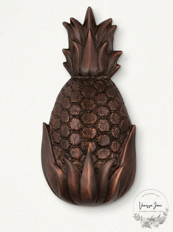 Michael Healy Oiled Bronze Hospitality Pineapple Door Knocker by Vanessa Jane