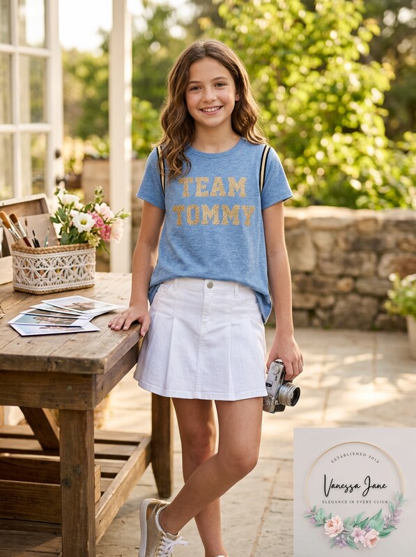 Tommy Hilfiger Girls T-Shirt, Size Large-12-14 by Vanessa Jane
