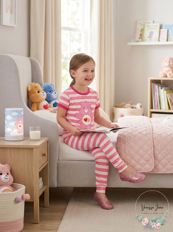 MJC International Girls Love-a-Lot Bear Stripe Pajama Toddler Set, Size 4T by Vanessa Jane