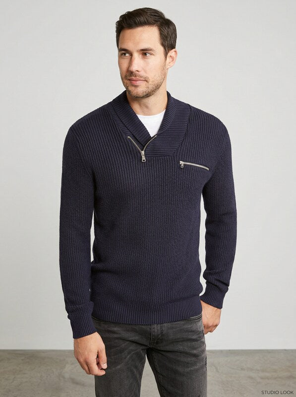Inc Mens Echo Shawl Collar Zip Sweater, Size XXL by Vanessa Jane