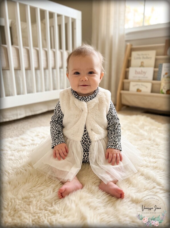 First Impressions Baby Girls 2-Pc. Faux-Fur Vest, Tulle-Hem Tunic, Size 24M by Vanessa Jane
