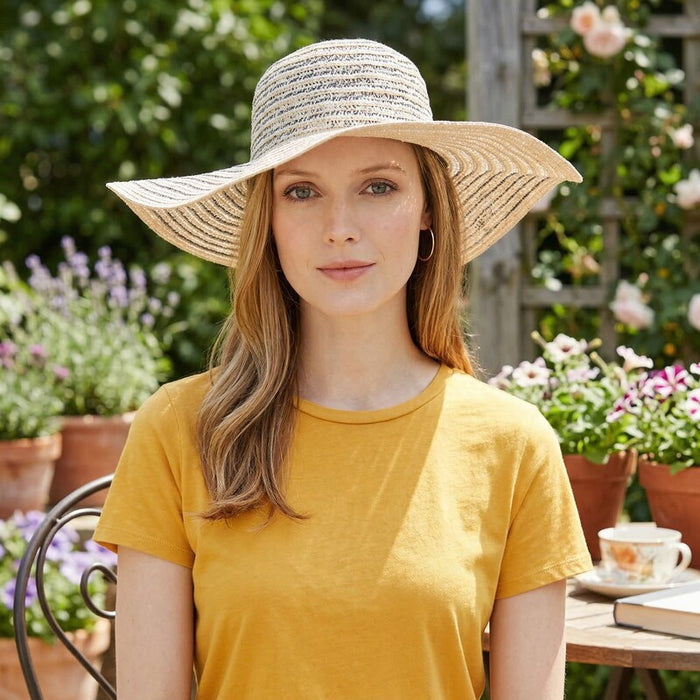 August Hat Company Metallic Floppy Sun Hat, UPF 50+ One Size by Vanessa Jane