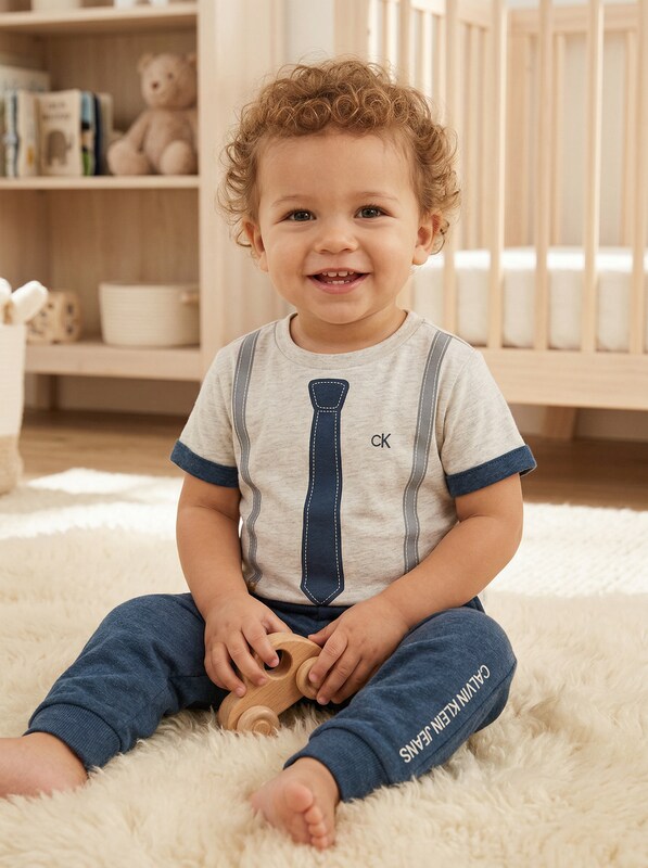 Calvin Klein Baby Boys 2-Pc. Suspend and Necktie, Size 24Months by Vanessa Jane
