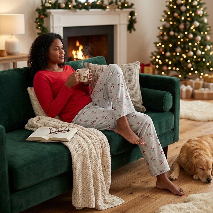 Charter Club Women's Christmas Printed Pajama Pants, Size Small by Vanessa Jane