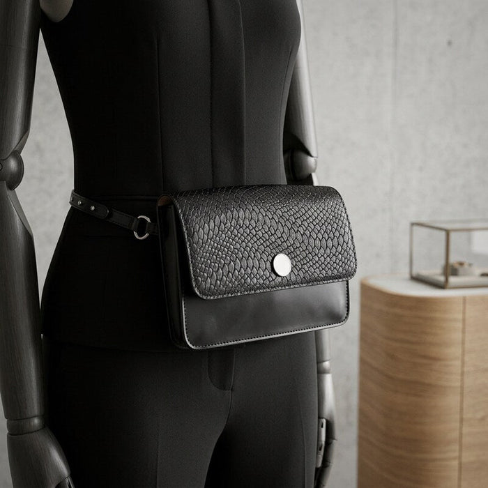 I.n.c. Smooth and Python-embossed Fanny Pack, One Size by Vanessa Jane