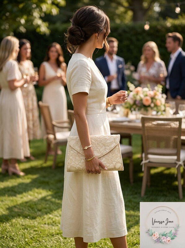 Adrianna Papell Seta Lace Small Envelope Clutch by Vanessa Jane