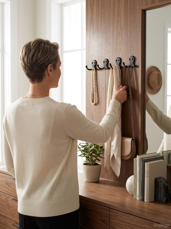 Deltana WDH15 Double (2) Prong Coat Hat Towel Hook by Vanessa Jane