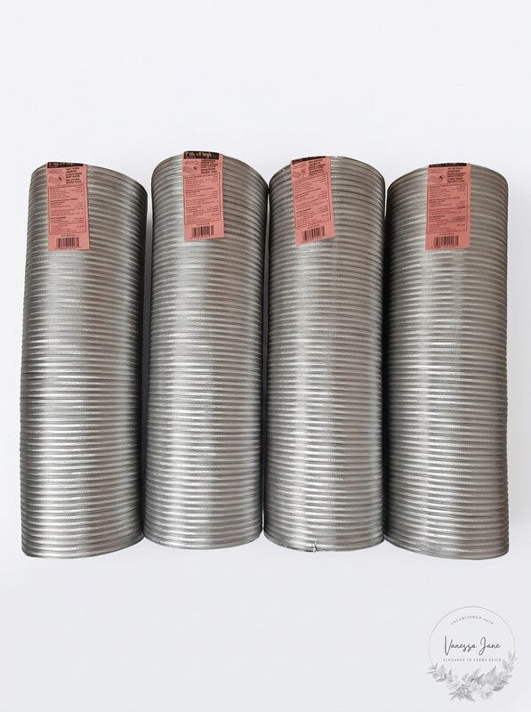 Lot of 4 Deflecto Semi-Rigid Aluminum Duct 6in x 8ft A068/4-A by Vanessa Jane
