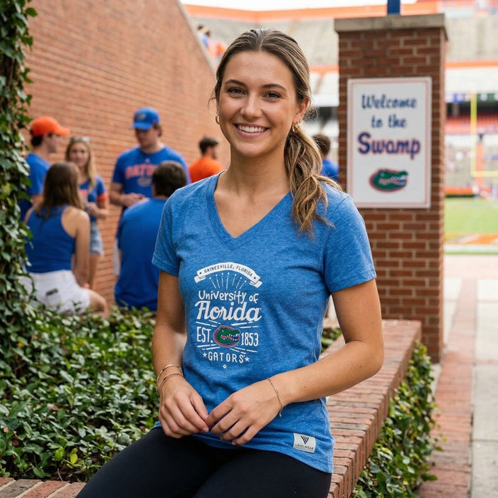 Levelwear NCAA Florida Gators Adult Women Anthem Entice Ladies Tee, Small by Vanessa Jane