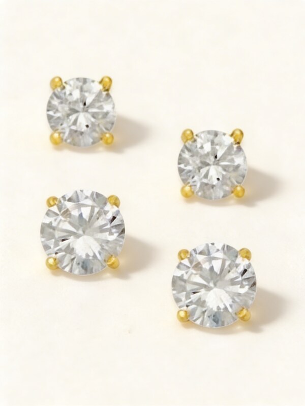 Giani Bernini Cubic Zirconia Stud Earrings by Vanessa Jane