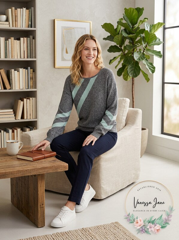 Bar III Striped Metallic Sweater, Size Small by Vanessa Jane