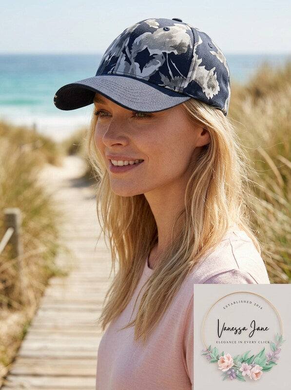 Inc Floral Suede Baseball Cap by Vanessa Jane