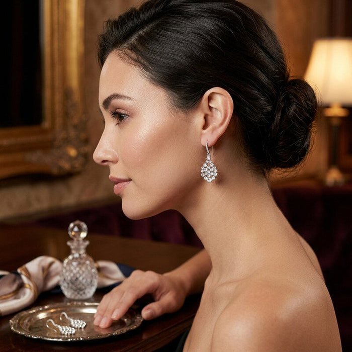 I.n.c. Silver-Tone Crystal Drop Earrings by Vanessa Jane