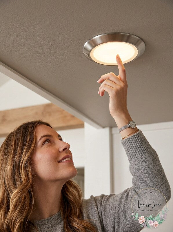 Jesco CM405M-40-CH Mini Disk Led Ceiling & Ada Wall Mount by Vanessa Jane