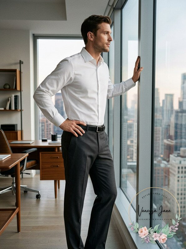 Alfani Mens Traveler Solid Classic-Fit Pants, Size 34X32 by Vanessa Jane