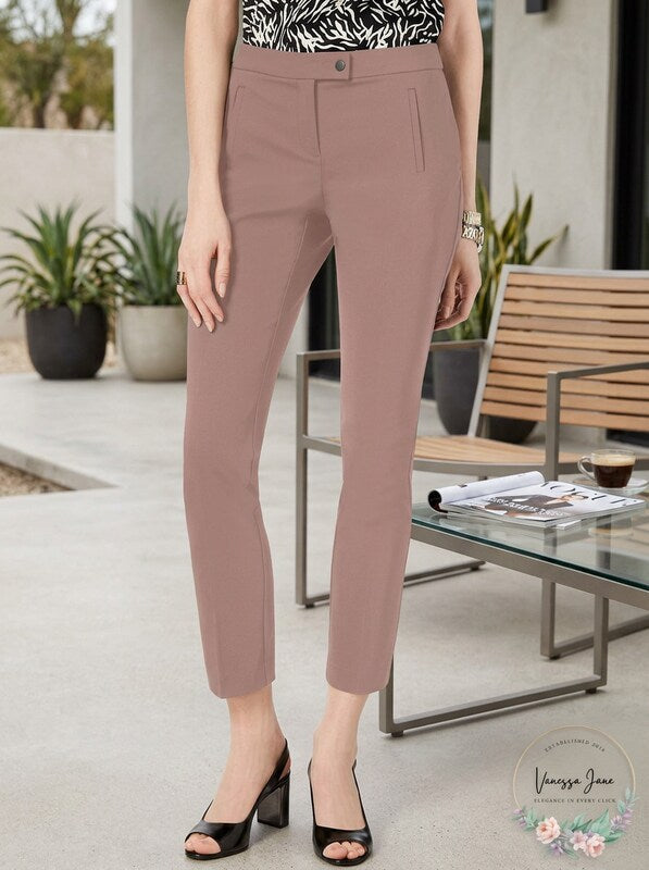 Alfani Womens Slim Fit Tummy Slimming Trouser Pants, Size 6 by Vanessa Jane