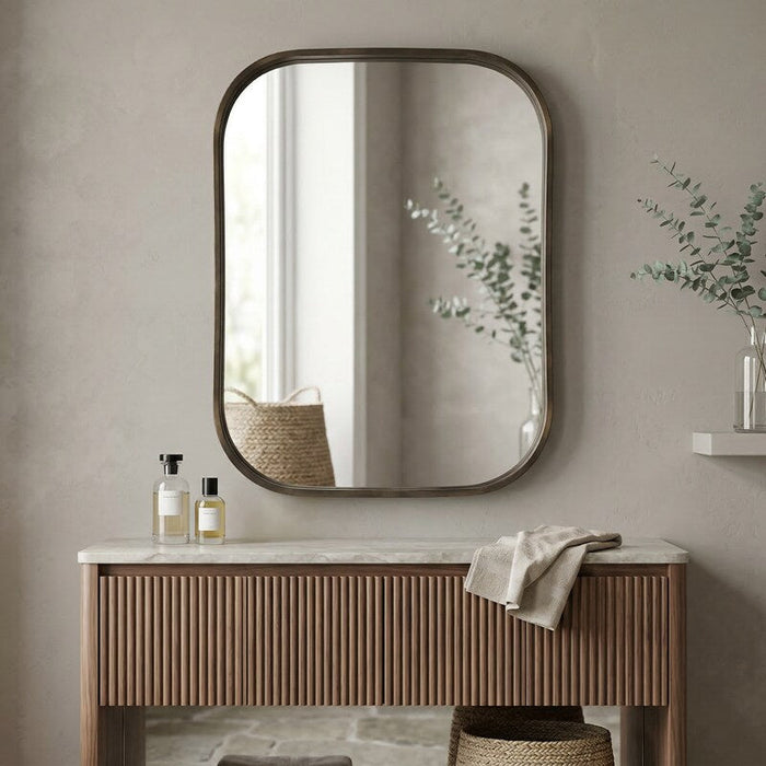 Home Decorators Collection Medium Rectangle Dark Bronze Modern Mirror With Deep- by Vanessa Jane