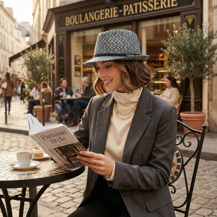 BCBGeneration Tweeded Cloche by Vanessa Jane
