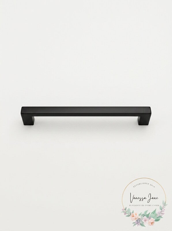 Emtek 86166 Trail 12 Inch Center to Center Handle Cabinet Pull Flat Black by Vanessa Jane