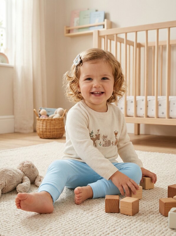 First Impressions Cotton Jogger Pants Baby Boys or Baby Girls, Size 3/6 Months by Vanessa Jane